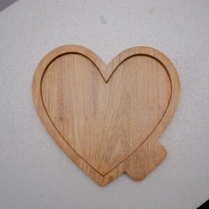 Heart shaped plate for snack/decoration