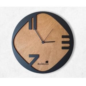 Asymmetrical 12-inch Modern Analogue Wall Clock