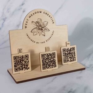 QR code stand 3 in 1-Facebook, Instagram, WhatsApp