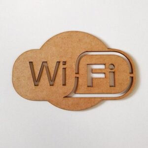 Wooden  WI-FI sign