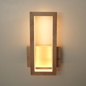 Handmade LED Wall Lamp- Sleek Beige Design (Warm white)